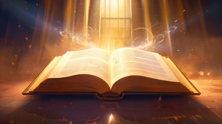 Glowing Wisdom: A Mystic Journey through the Ancient Library of Imaginationの素材