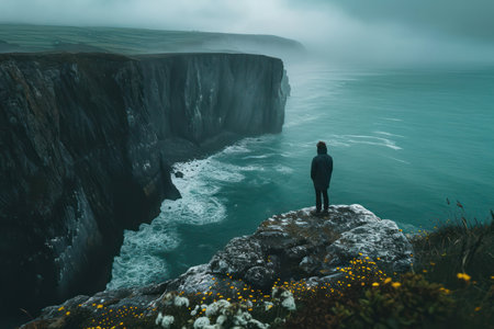 Seascape Majesty: A Natural Adventure on the Cliffs of Skye, Isle of Scotlandの素材