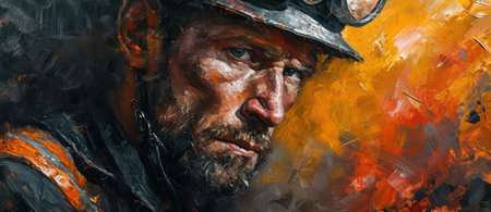 Lonely Senior Man in Dark Street: Portrait of an Old, Sad, Homeless Beggar with a Beard in Poverty and Despair.の素材