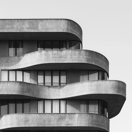 Architectural Reflections: The Modern Urban Facade - A Contemporary Perspective on City Livingの素材