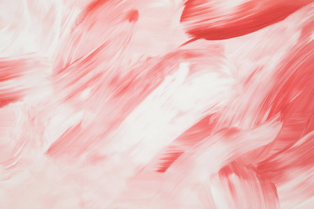 Abstract red and white textured background with brush strokes, perfect for artistic designs, presentations, and advertisement layoutsの素材