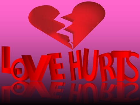 broken heartのイラスト素材