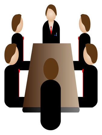 business meeting iconのイラスト素材