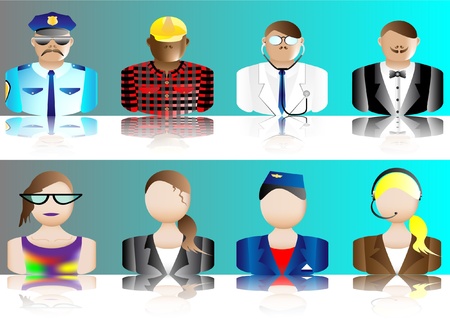 occupation avatarsのイラスト素材