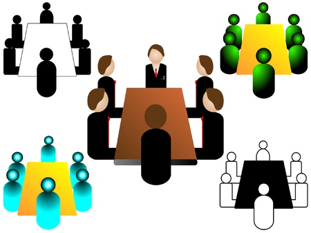 business meeting iconのイラスト素材