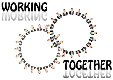 working teamのイラスト素材