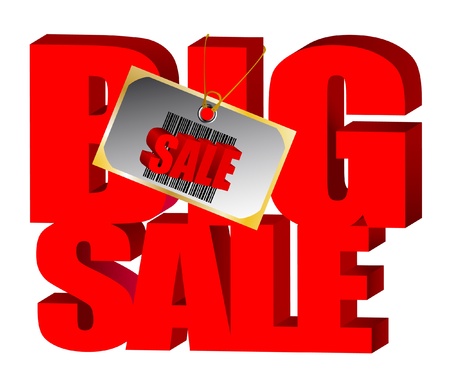 Big sale bar code barcode vector illustrationのイラスト素材