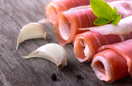 Prosciutto ham delicacyの写真素材