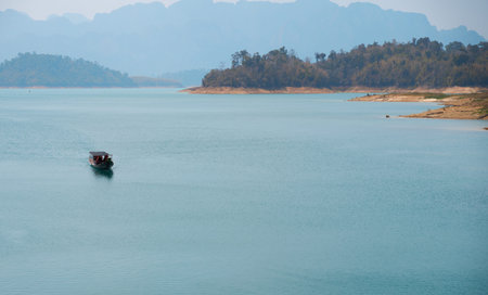 Thai passenger boat. Khao SOK national Park