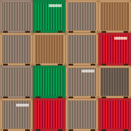 Industrial patchwork patternのイラスト素材