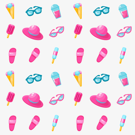Ice cream icon set. Cartoon set of ice cream vector icons for web design