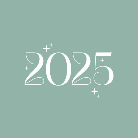 Happy new year 2015 text design. Greeting card. Vector illustration.のイラスト素材