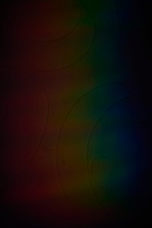 rainbow shadow on the wall of the room