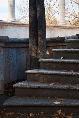 Amphitheater in Dilijan, Armenia in autumnの写真素材