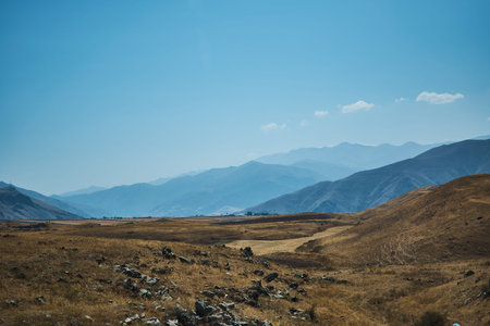 desert and mountains among Armenia
