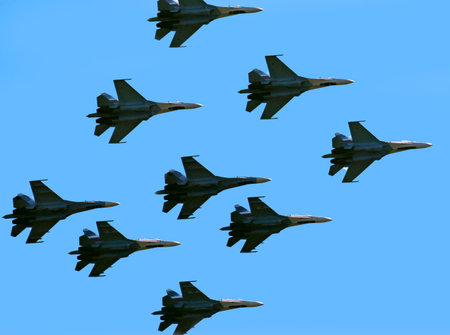 russian fighter fly photo