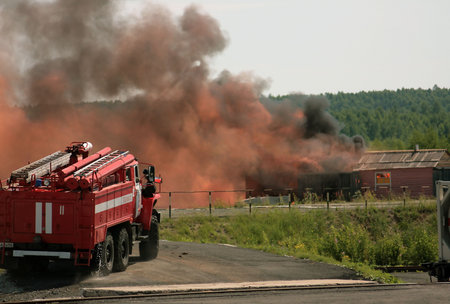 fire and firefighter  rescue photo