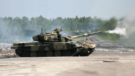 shooting russian tank photo