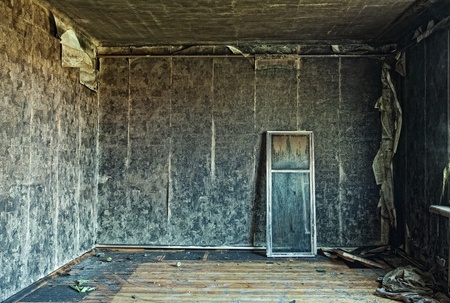 old abandoned burned interior photo の写真素材