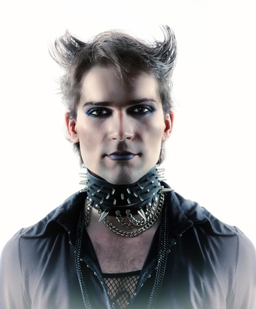 goth-style man 
の写真素材