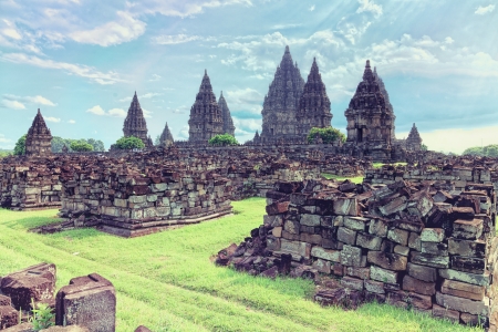 Prambanan temple  Java island, Indonesia の写真素材