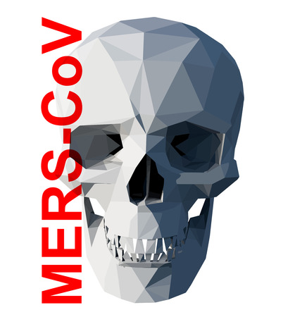mers-cov virus warning sign. 3d conceptの写真素材