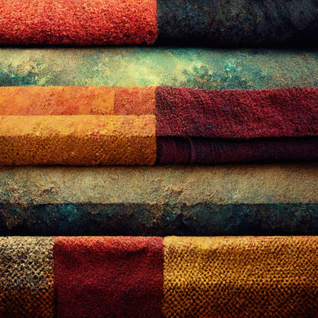 abstract colorful cloth  background. 3d rendering digital art illustrationの写真素材