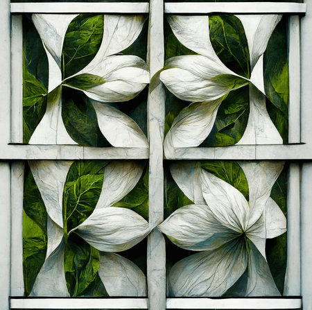 rug textile background. Digital art illustrationの写真素材