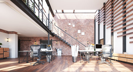 Modern office interior.の写真素材