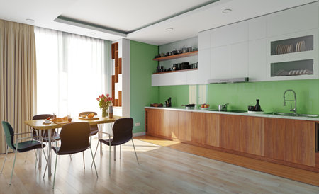 modern kitchen interiorの写真素材