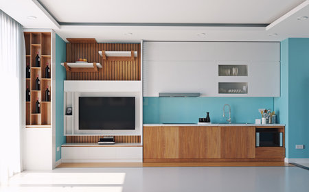 modern kitchen interiorの写真素材
