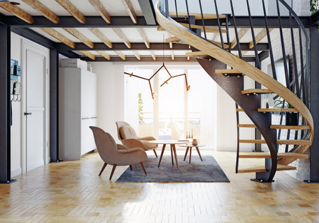 modern home interior.の写真素材