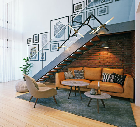 modern home interior.の写真素材