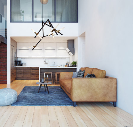 modern home interior.の写真素材