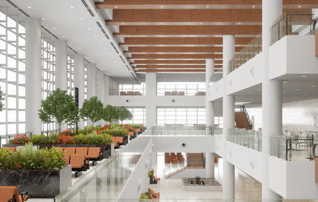 new airport terminal designの写真素材