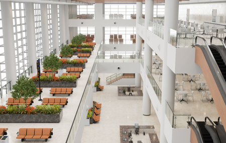 new airport terminal designの写真素材
