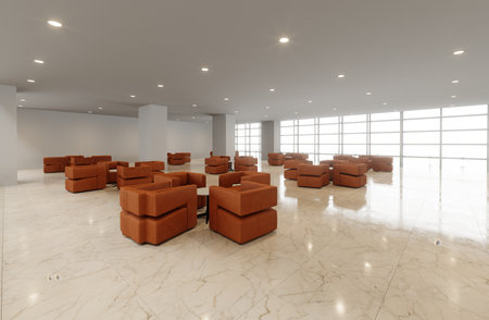 lobby interior designの写真素材