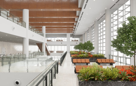 new airport terminal designの写真素材