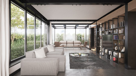 living room interiorの写真素材
