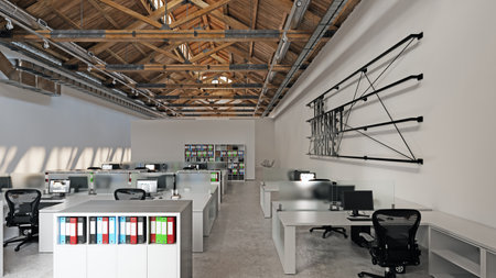 Office interior designの写真素材