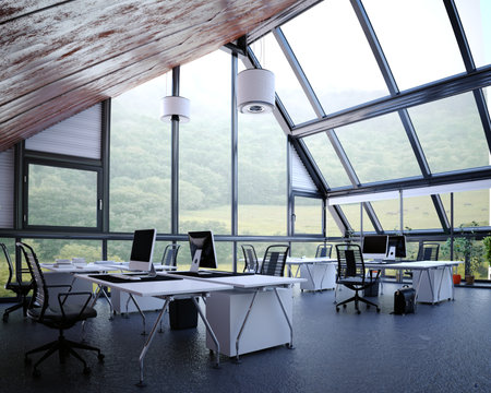 modern office interior.の写真素材