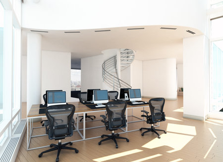 modern office interior.の写真素材