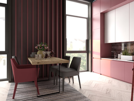 modern living room interiorの写真素材