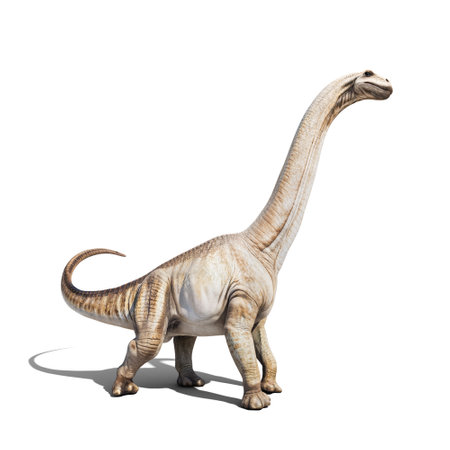 dinosaur over white background. 3d renderingの写真素材