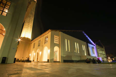 The main mosque of Moscow at nightの写真素材