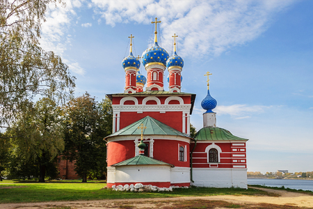 Church of Dimitry on the Blood (1692) in Uglich Kremlin, Yaroslavl region, Russiaのeditorial素材