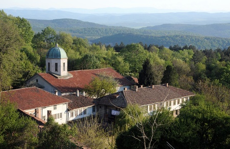 Medieval convent of Saint Nicholas in the village of Arbanasi near Veliko Tarnovo in Bulgariaの写真素材