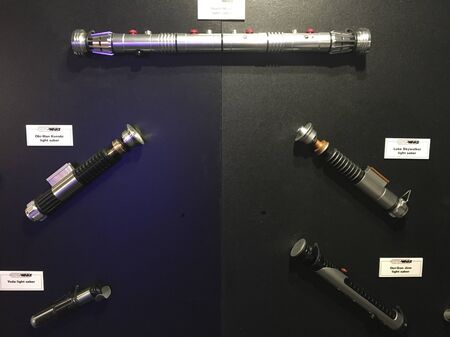 Madrid Spain; July 22, 2018; Exhibition of original Star Wars material at the Wizink Center in Madridのeditorial素材