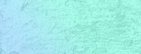 Illustration, design of a banner with texture of a wall in gradient turquoise color, as background and graphic web resourceの写真素材