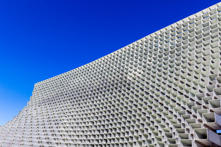 London, UK - October 3, 2016 - The Serpentine Gallery summer pavilion, designed by Danish architects Bjarke Ingels.のeditorial素材